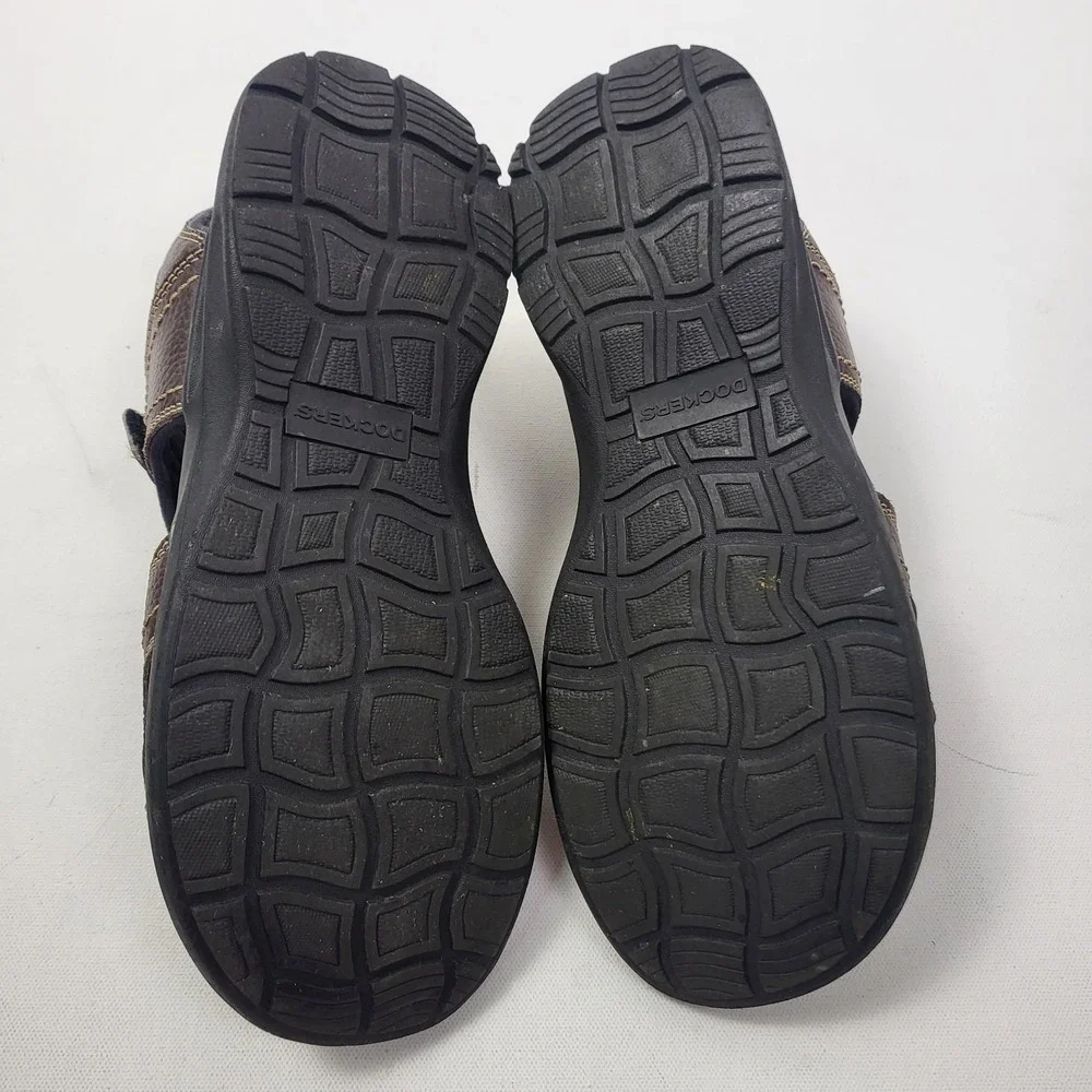 Dockers Sandals‎ Men's Size 10M  Newpage Brown Leather Strappy Outdoor Casual
